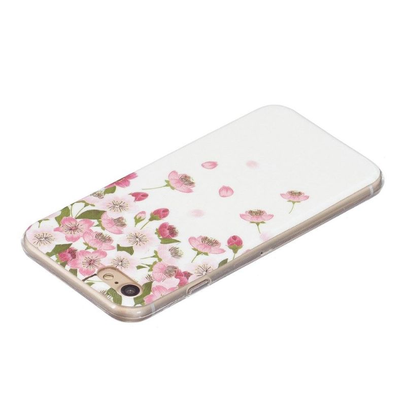 Coque iPhone SE 2022 / 2020 Fluorescente Fleurs