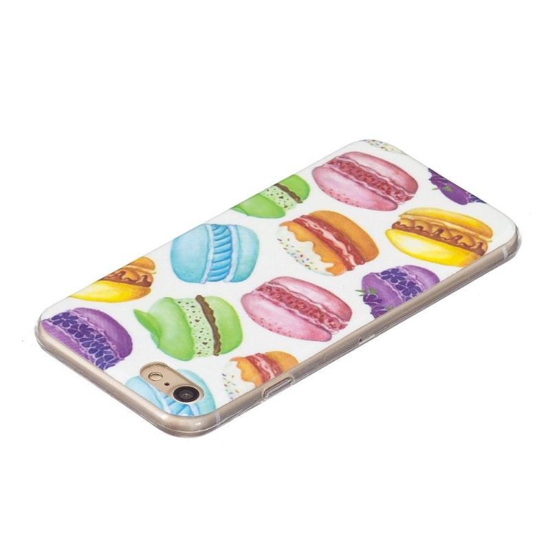 Coque iPhone SE 2022 / 2020 Fluorescente Macarons