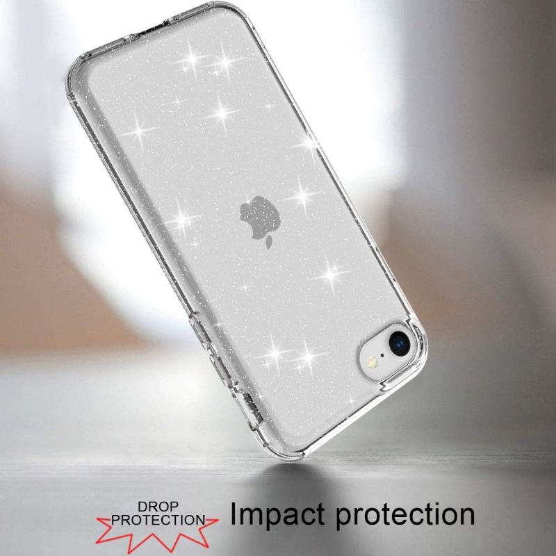 Coque iPhone SE 2022 / 2020 Paillettes Scintillantes