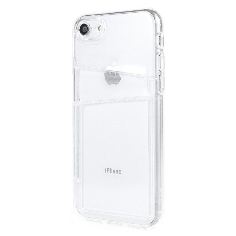 Coque iPhone SE 2022 / 2020 Porte-Cartes Transparent