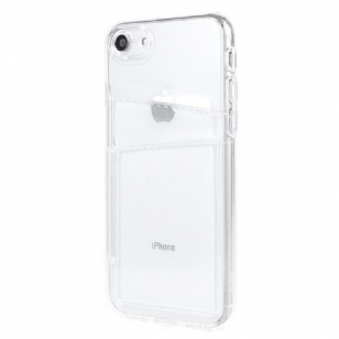 Coque iPhone SE 2022 / 2020 Porte-Cartes Transparent