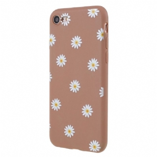 Coque iPhone SE 2022 / 2020 Silicone Marguerites