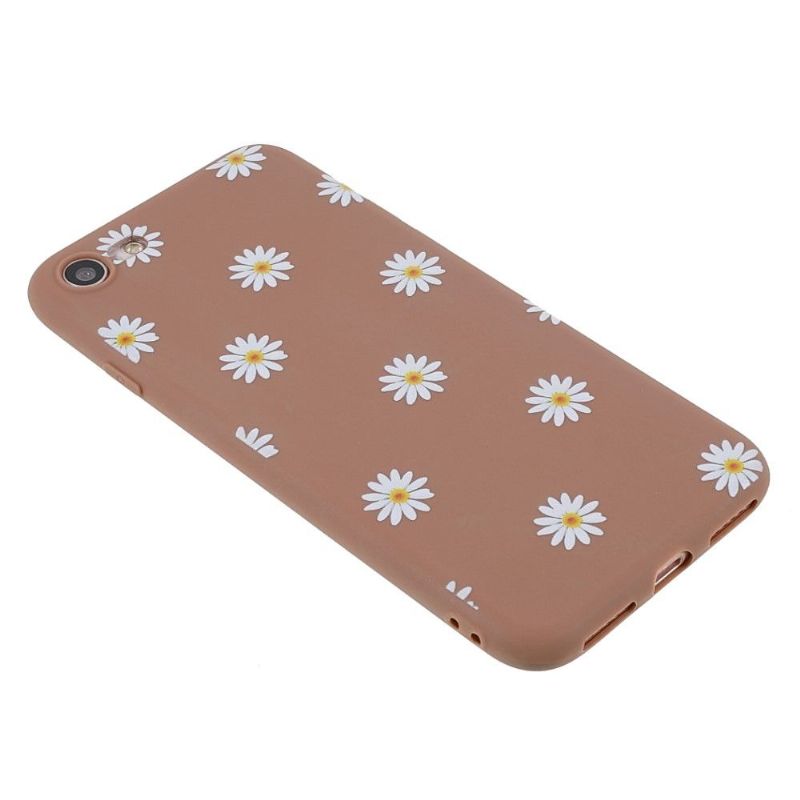 Coque iPhone SE 2022 / 2020 Silicone Marguerites