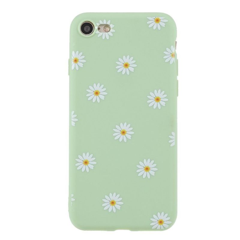 Coque iPhone SE 2022 / 2020 Silicone Marguerites