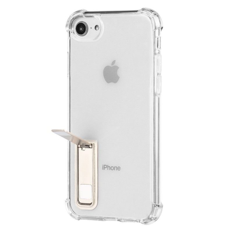 Coque iPhone SE 2022 / 2020 transparente angles renforcé fonction support