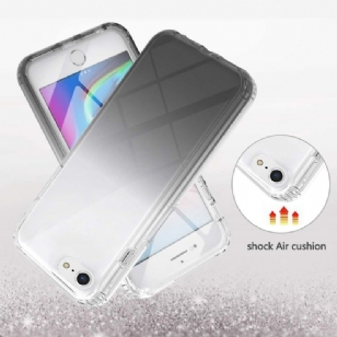 Coque transparente iPhone SE 2022 / 2020 dégradée avec verre trempé