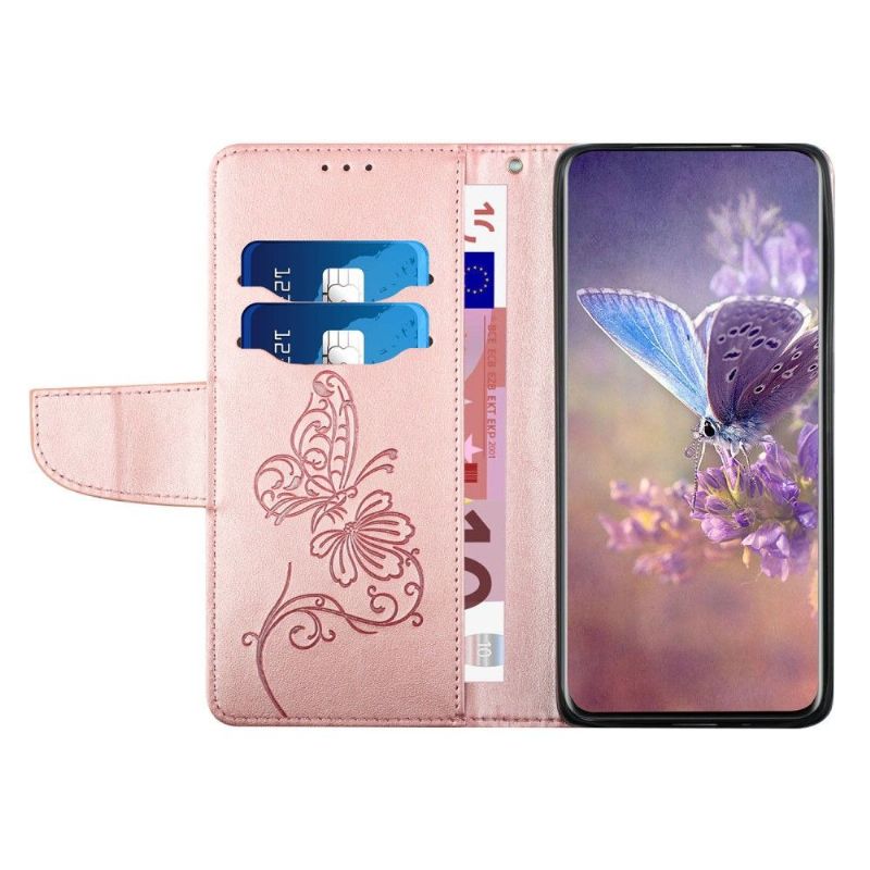 Étui iPhone SE 2022 / 2020 / 8 / 7 Folio Papillon