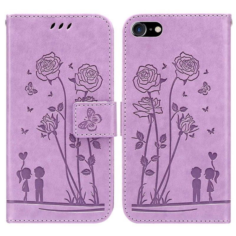 Housse iPhone SE 2022 / 2020 / 8 / 7 Illustration Couple et Pissenlits