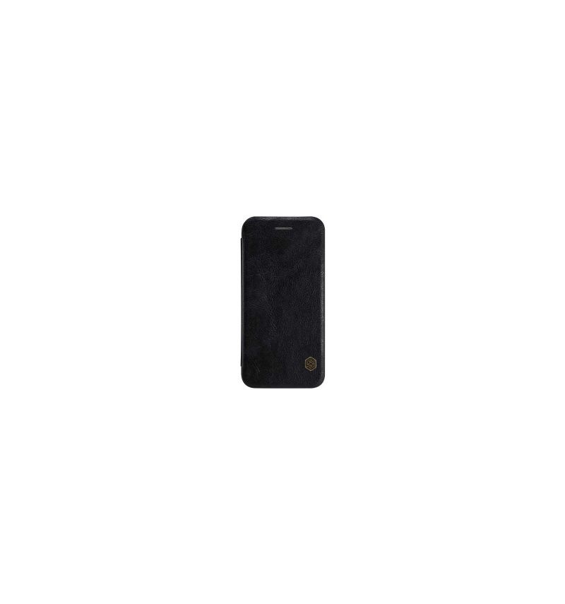 Housse iPhone SE 2022 / 2020 / 8 / 7 Qin Series NILLKIN simili cuir - Noir