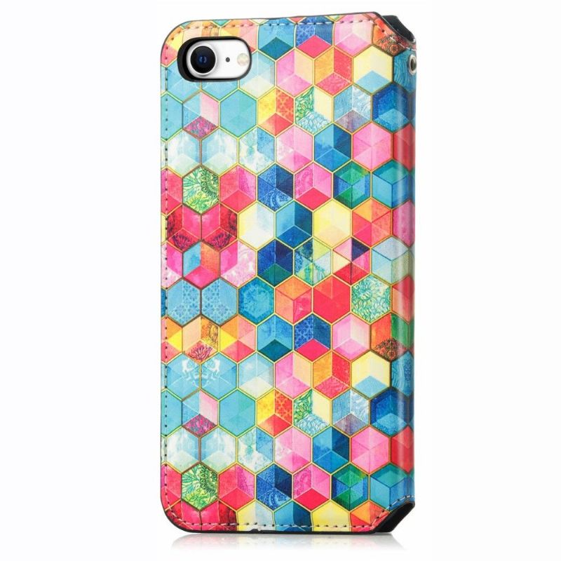 Housse iPhone SE 2022 / 2020 Cubes Colorés