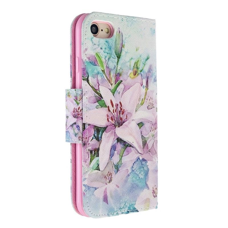 Housse iPhone SE 2022 / 2020 Lily Fleur