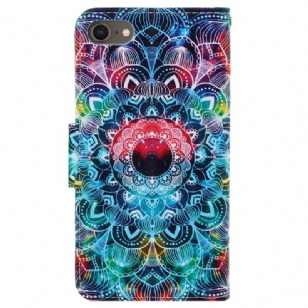 Housse iPhone SE 2022 / 2020 Mandala Coloré