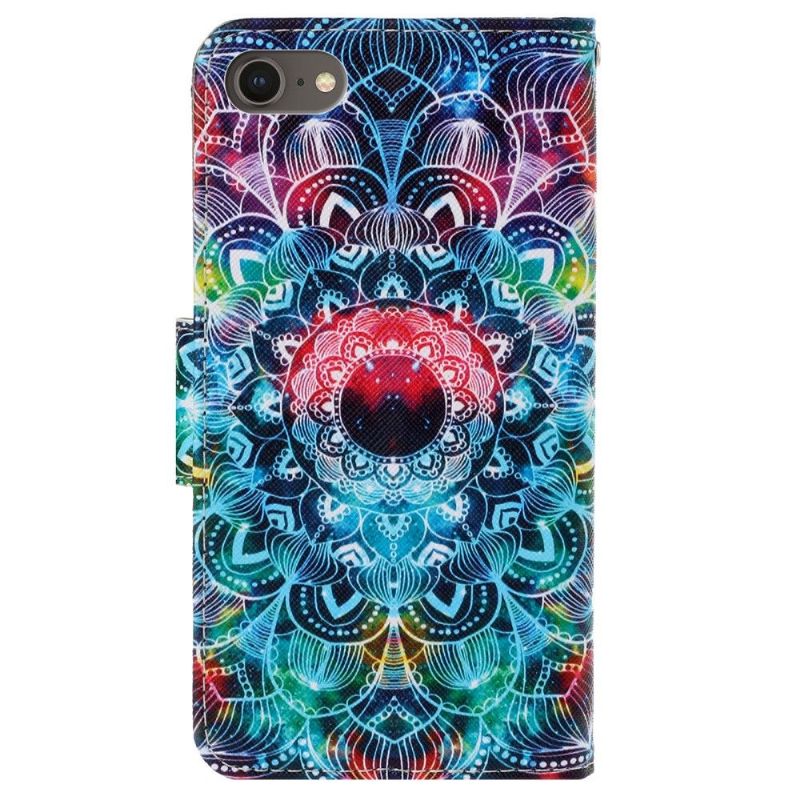 Housse iPhone SE 2022 / 2020 Mandala Coloré