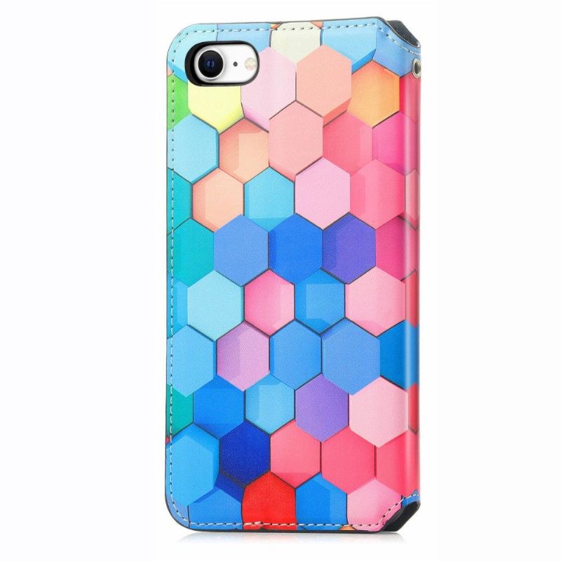 Housse iPhone SE 2022 / 2020 Nid d'Abeille Coloré