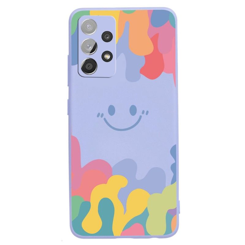 Coque Samsung Galaxy A72 4G / A72 5G Splash Smiling en silicone