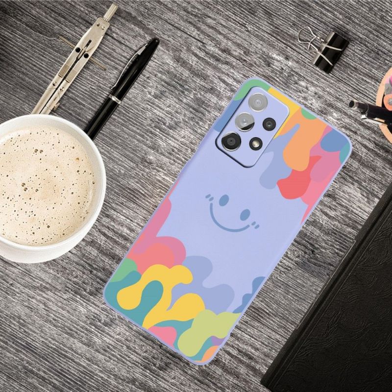 Coque Samsung Galaxy A72 4G / A72 5G Splash Smiling en silicone