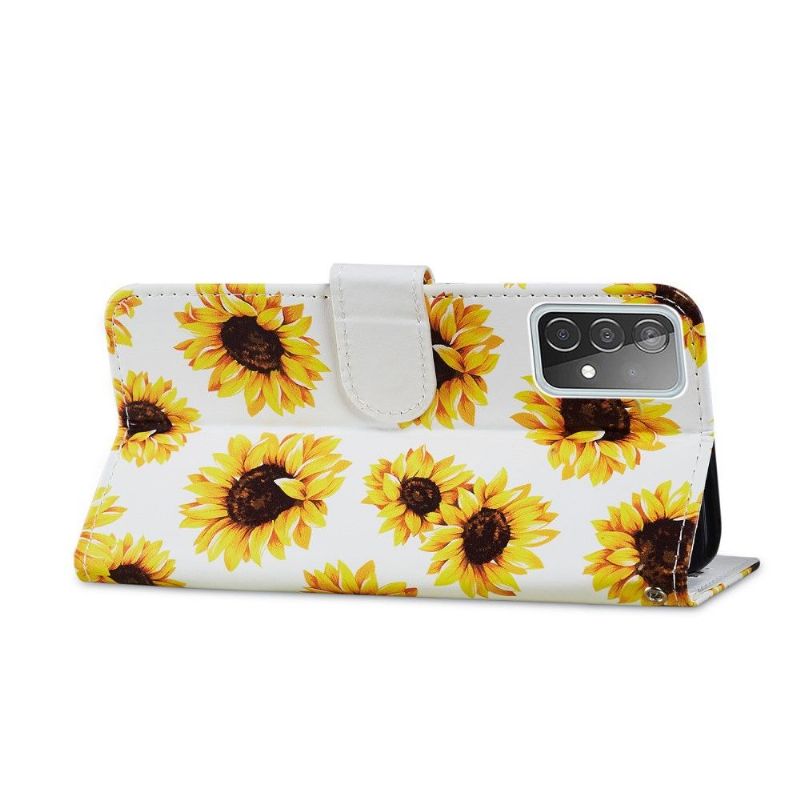 Housse Samsung Galaxy A72 4G / A72 5G Tournesol Fleur