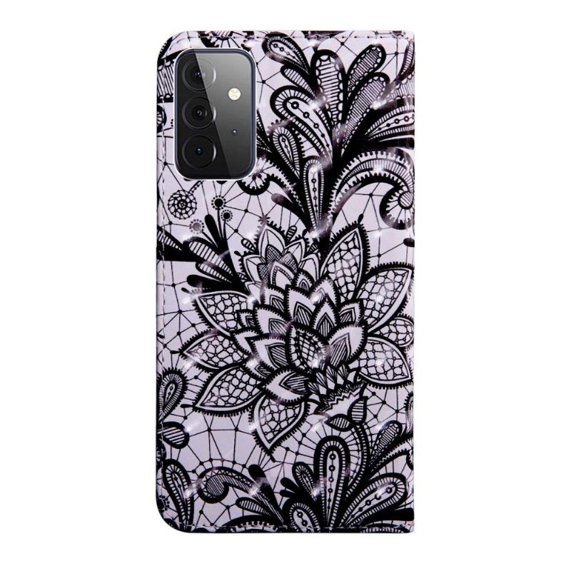 Housse Samsung Galaxy A72 5G / 4G Dentelle Fleur