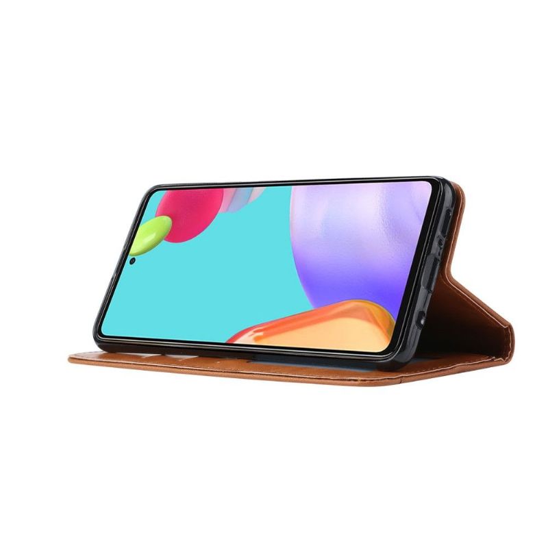 Housse Samsung Galaxy A72 5G / A72 4G simili cuir stand case