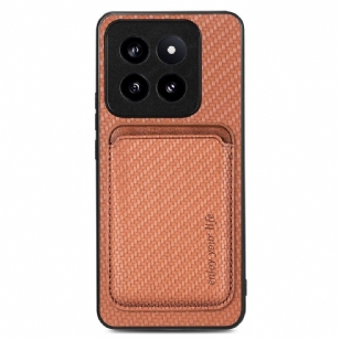 Coque Xiaomi 14 Pro Porte-Cartes Magnétique Détachable