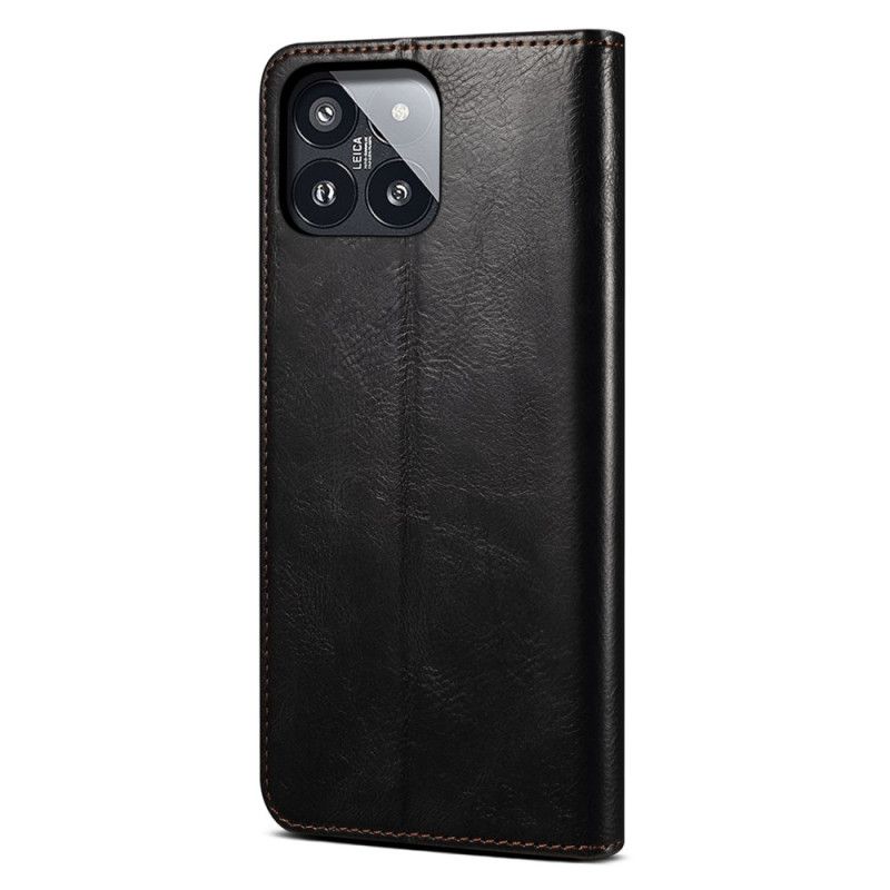 Flip Cover Xiaomi 14 Pro Simili Cuir Ciré