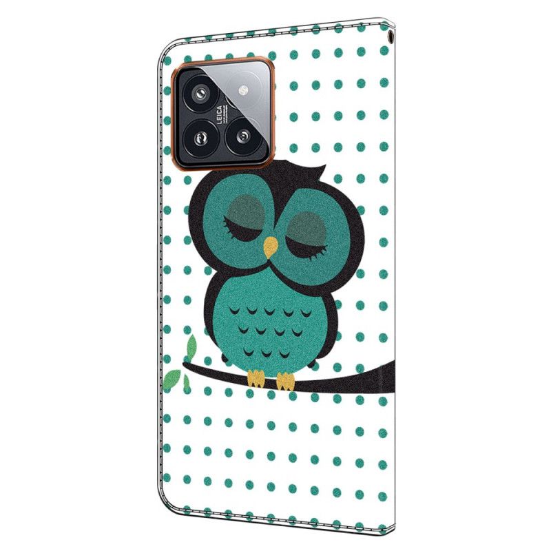 Housse Xiaomi 14 Pro Hibou Endormi