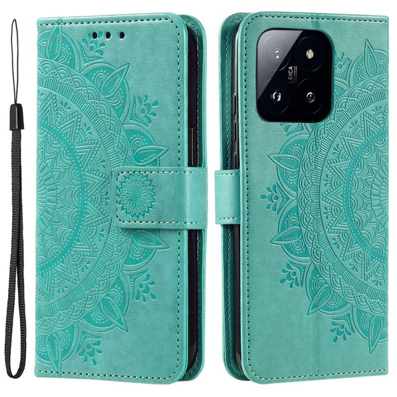 Housse Xiaomi 14 Pro Mandala Soleil à Lanière