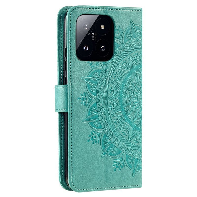 Housse Xiaomi 14 Pro Mandala Soleil à Lanière