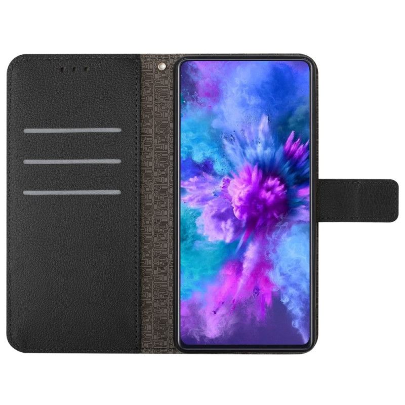 Housse Xiaomi 14 Pro Motif Losanges à Lanière