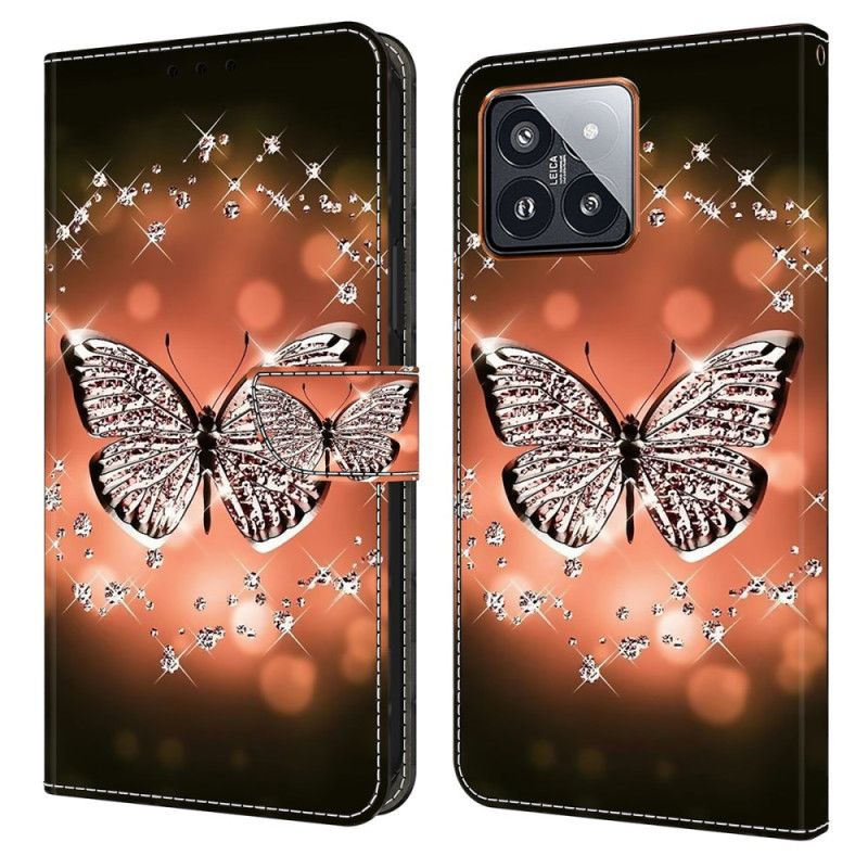 Housse Xiaomi 14 Pro Papillon de Cristal