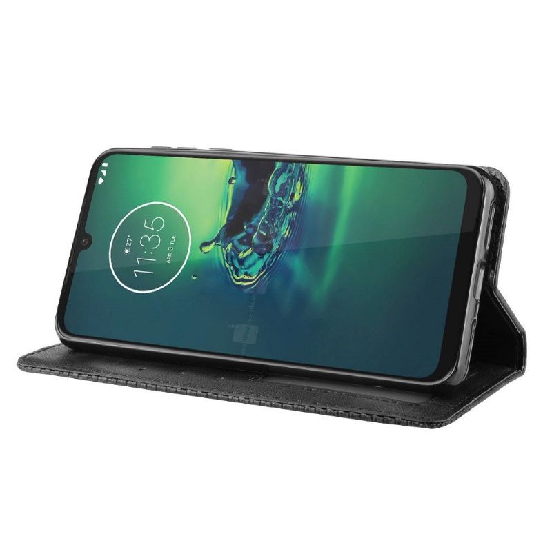 Étui Motorola Moto G8 Plus Le Cirénius Style Cuir