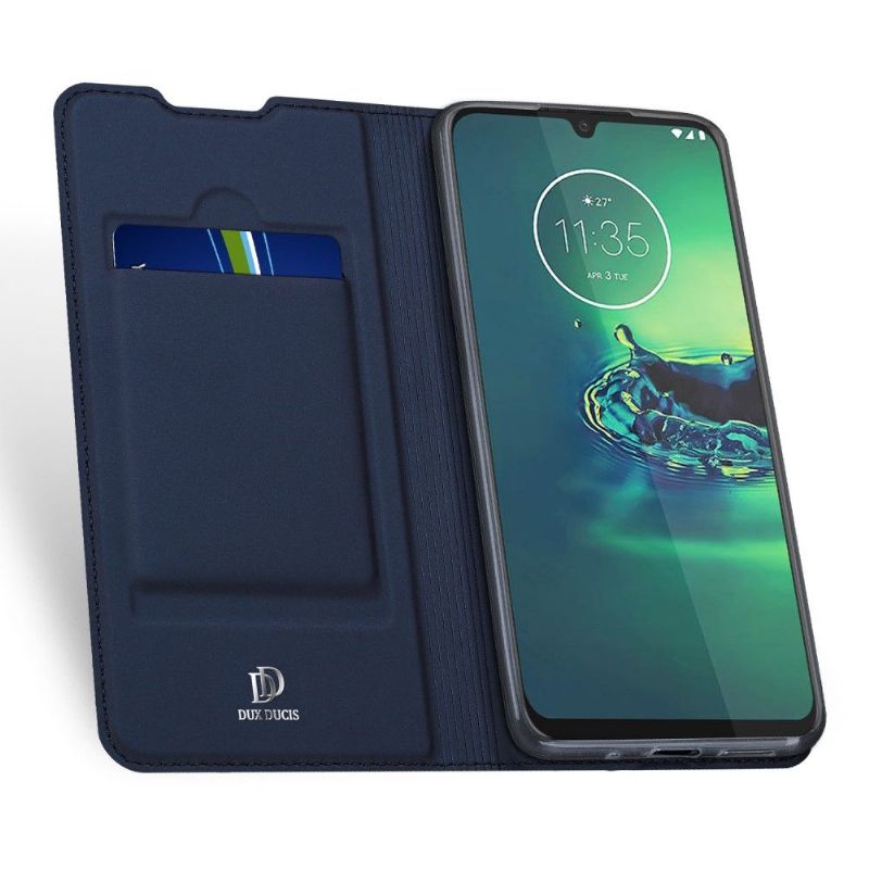 Housse Motorola Moto G8 Plus Effet Satiné Porte Carte