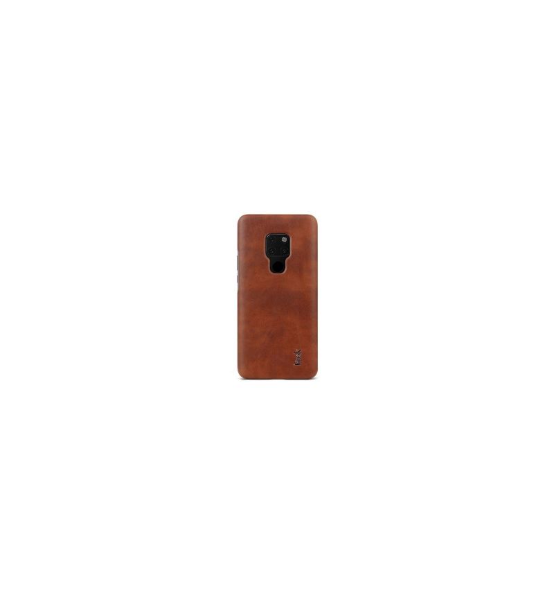 Huawei Mate 20 - Coque imak imitation cuir - Marron