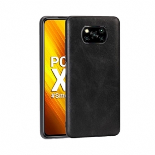 Coque Xiaomi Poco X3 NFC Milena effet cuir