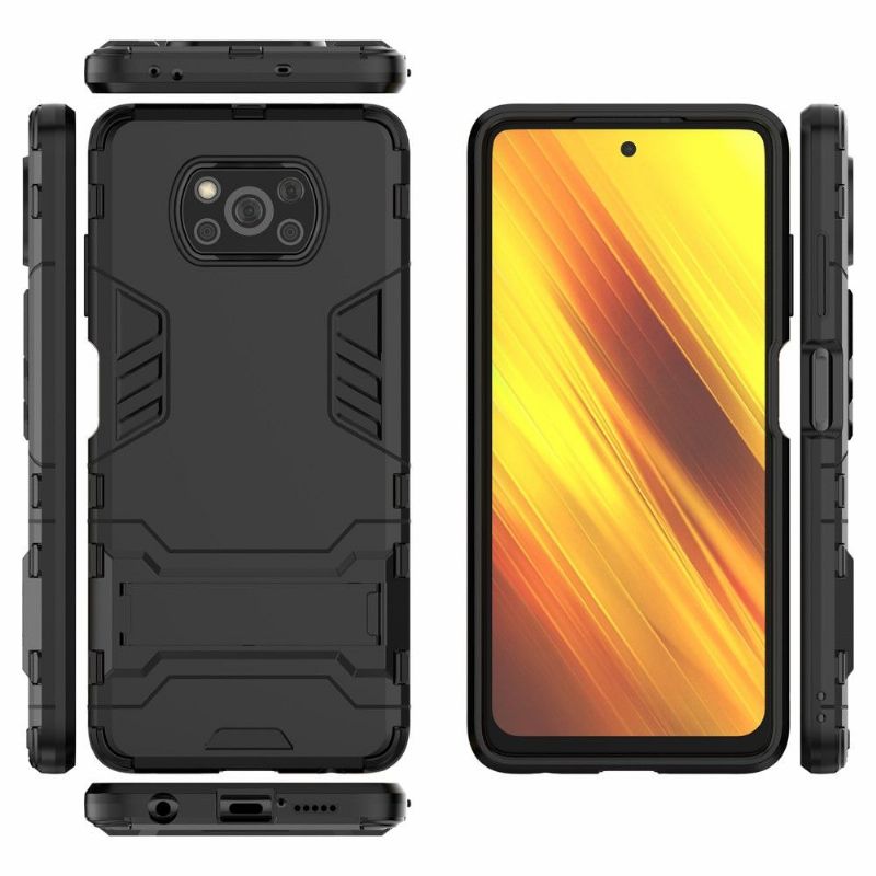 Coque Xiaomi Poco X3 / X3 Pro / X3 NFC cool guard antichoc avec support intégré