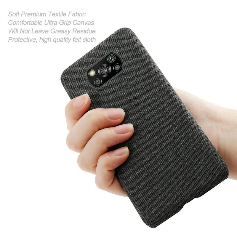 Coque Xiaomi Poco X3 / X3 Pro / X3 NFC revêtement tissu