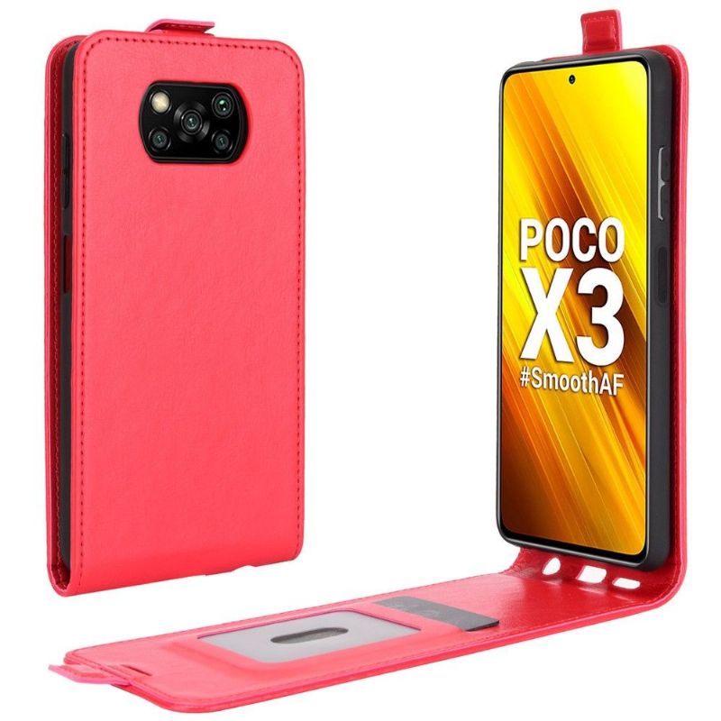 Housse Xiaomi Poco X3 NFC simili cuir avec rabat verticale