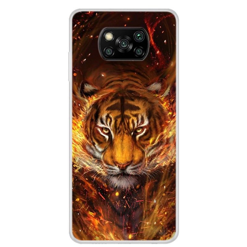 Xiaomi Poco X3, X3 Pro et X3 NFC - Coque Tigre de feu