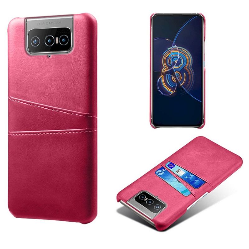 Coque Asus Zenfone 8 Flip Mélodie effet cuir porte cartes