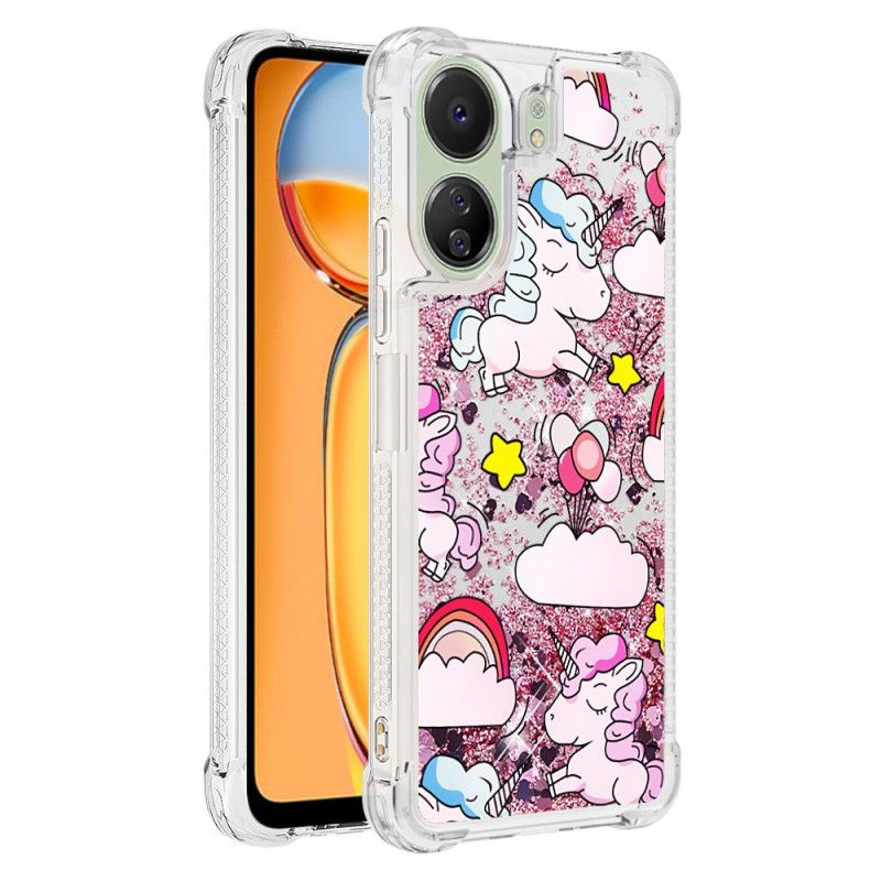 Coque Xiaomi Redmi 13C 4G/5G/Poco C65 Motif à Paillettes