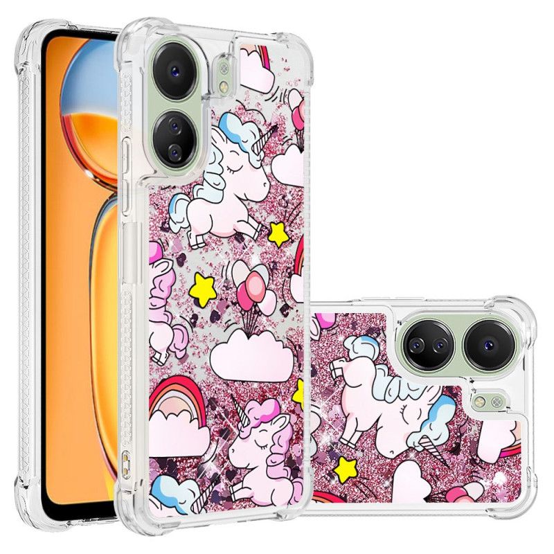 Coque Xiaomi Redmi 13C 4G/5G/Poco C65 Motif à Paillettes