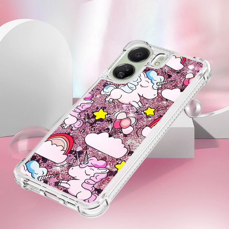 Coque Xiaomi Redmi 13C 4G/5G/Poco C65 Motif à Paillettes