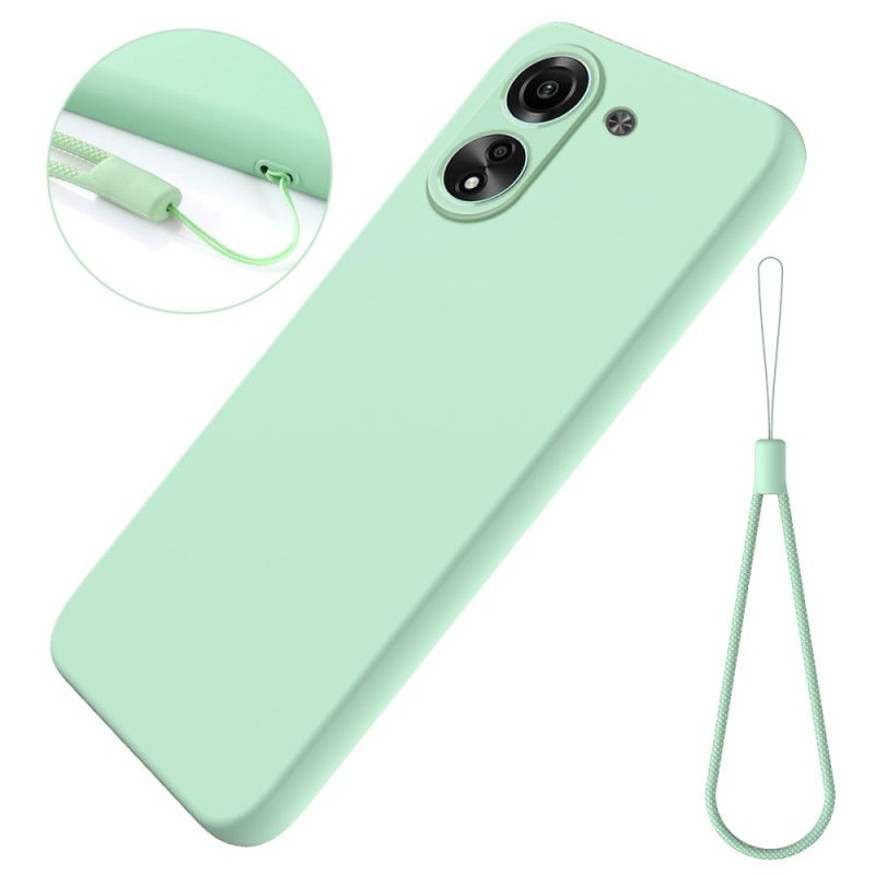 Coque Xiaomi Redmi 13C / Poco C65 Silicone Liquide à Lanière