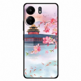 Coque Xiaomi Redmi 13C / Poco C65 Tour Ancienne et Poissons