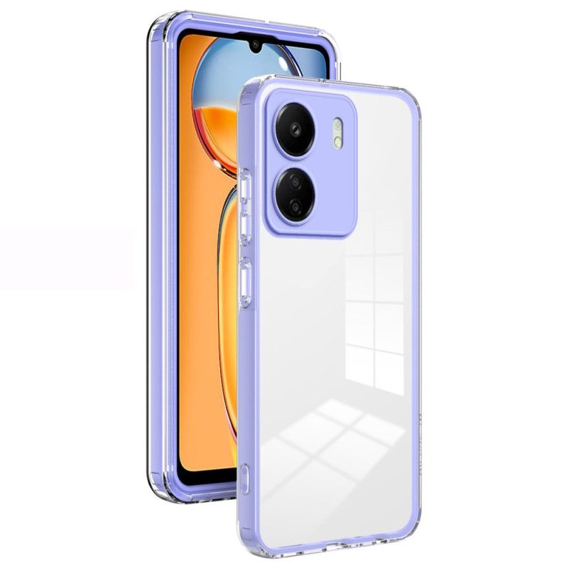 Coque Xiaomi Redmi 13C / Poco C65 transparente Rebords Coloré