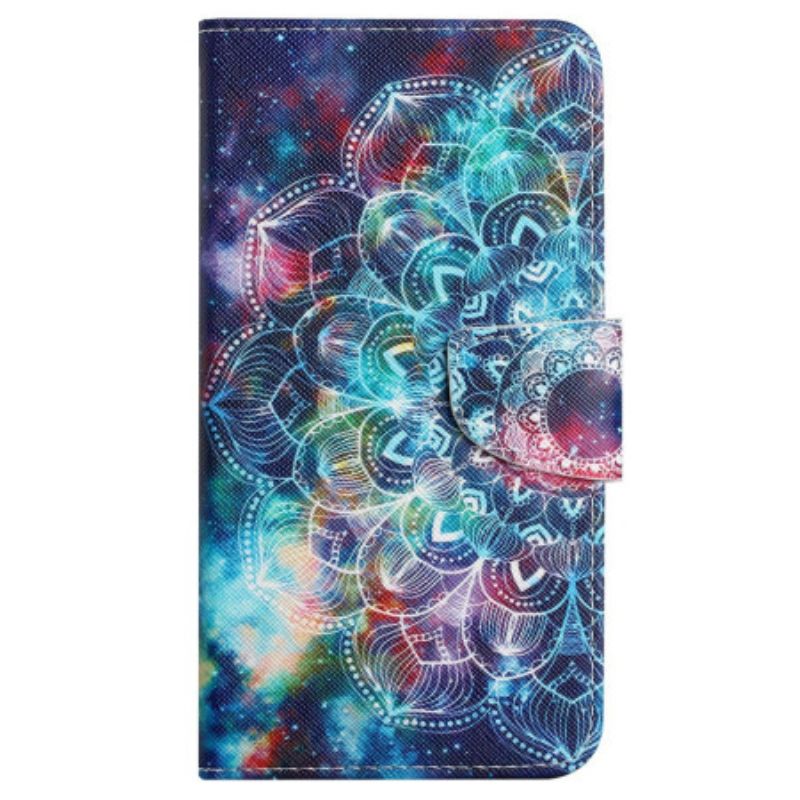 Housse Xiaomi Redmi 13C 4G/5G/Poco C65 Ciel Étoilé Mandala à Lanière