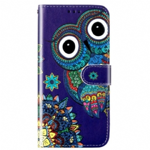 Housse Xiaomi Redmi 13C 4G/5G/Poco C65 Hibou Bleu