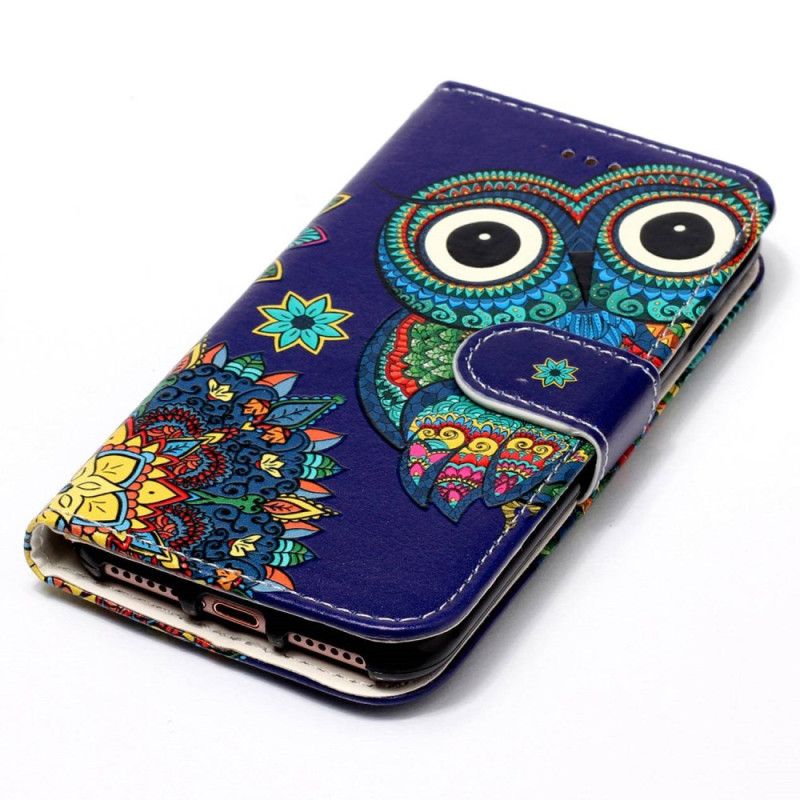 Housse Xiaomi Redmi 13C 4G/5G/Poco C65 Hibou Bleu