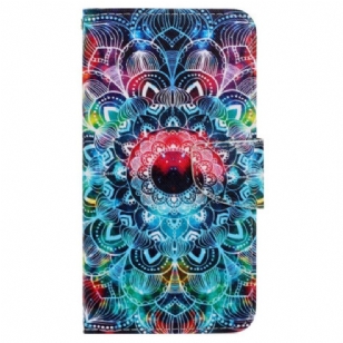 Housse Xiaomi Redmi 13C 4G/5G/Poco C65 Motif Mandala à Lanière