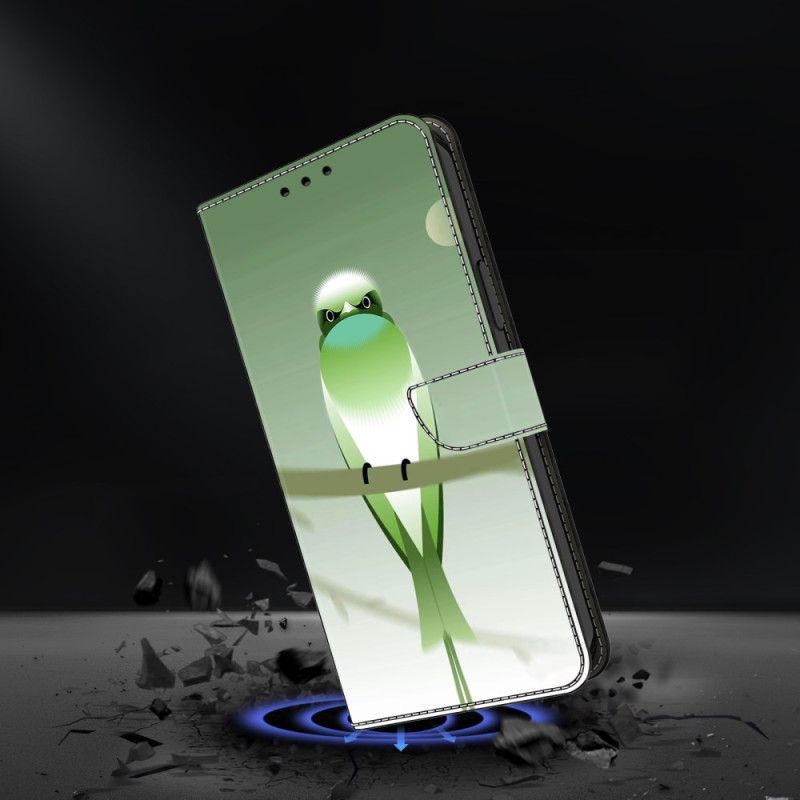 Housse Xiaomi Redmi 13C 4G/5G/Poco C65 Oiseau Vert